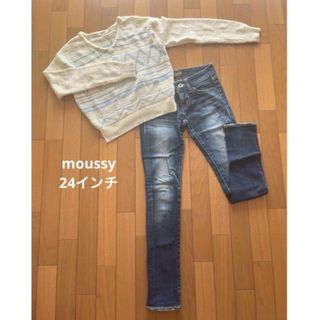 マウジー(moussy)のmoussy サイズ24 スリムデニム(デニム/ジーンズ)