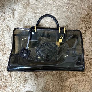 ロエベ(LOEWE)のロエベ アマソナ　クリアバッグ ブラック(ハンドバッグ)