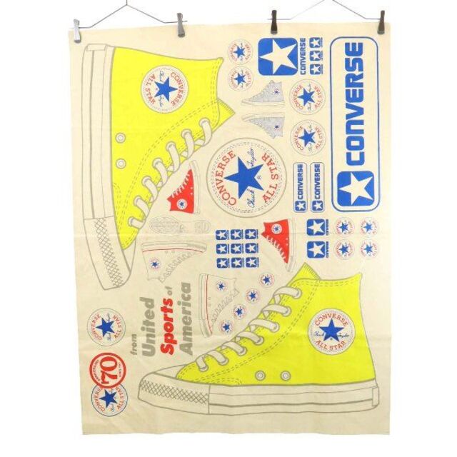 1987年製 70周年記念 コンバース converse 販促用 バナー オールスター ヴィンテージ   ホワイト200814