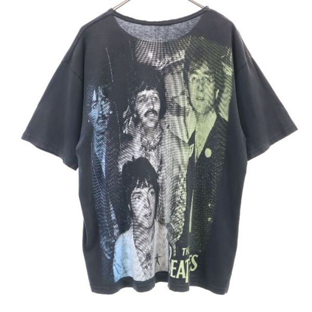 THE BEATLES   中古 ビートルズ ｓ プリント 半袖 Tシャツ 黒