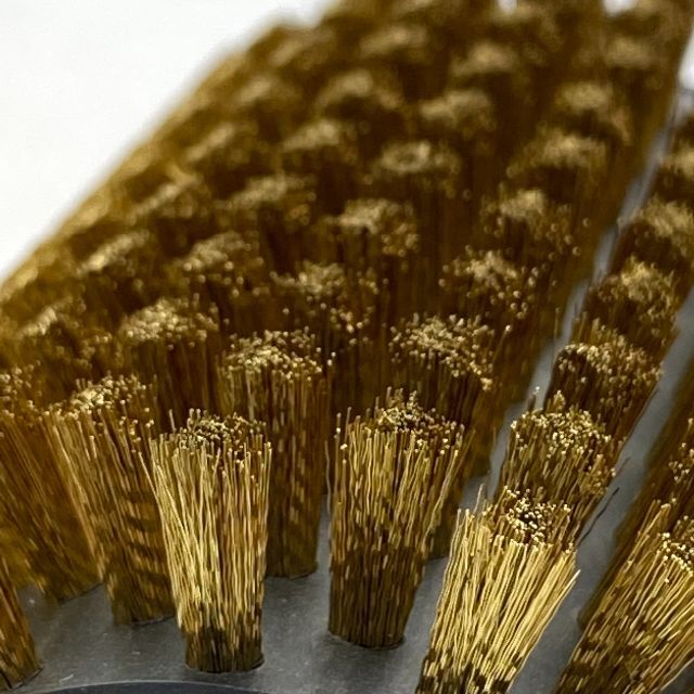 買い物 ロトブラシ4点 馬毛 ブロンズ ナイロン ハンドル スキーブラシ