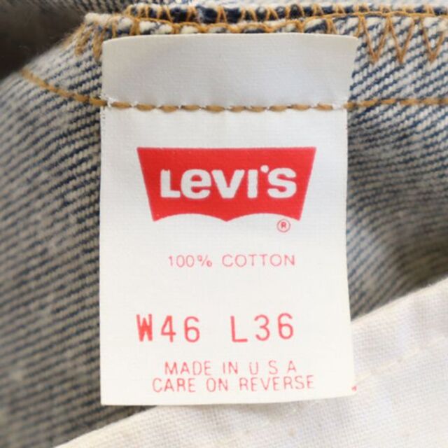 未使用 リーバイス 90ｓ　501デッドストック ストレート デニムパンツ w46 Levi's フラッシャー付き　ボタン裏552 メンズ 【200710】 6