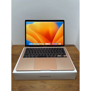 マック(Mac (Apple))の美品❗️MacBook Air 2020 M1チップ　ゴールド(ノートPC)