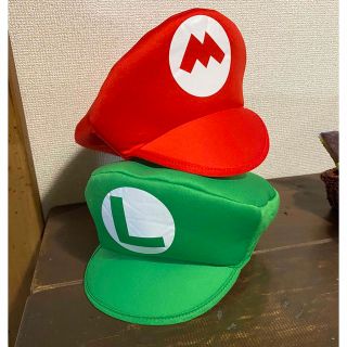 ニンテンドウ(任天堂)のマリオ　ルイージ　帽子セット　コスプレ(衣装)