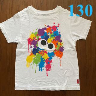 ニンテンドウ(任天堂)の130㎝ Tシャツ スプラトゥーン UNIQLO ホワイト(Tシャツ/カットソー)
