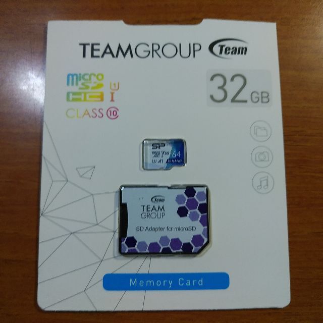 Team microSDHCカード 32GB UHS-1 変換アダプター付