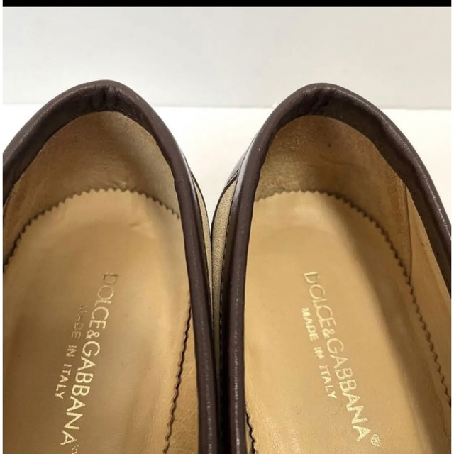 DOLCE&GABBANA(ドルチェアンドガッバーナ)のドルチェアンドガッバーナ ローファー　スウェード　27cm  8 ベージュ メンズの靴/シューズ(ドレス/ビジネス)の商品写真