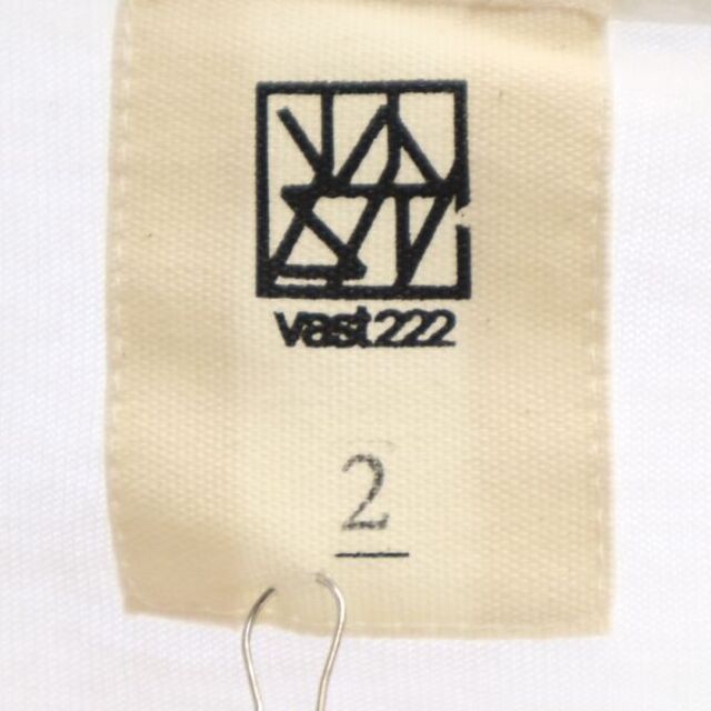 新品 バースト222 19ss DM PRINT 半袖 Tシャツ 2 ホワイト vast222 日本製 メンズ 【210303】