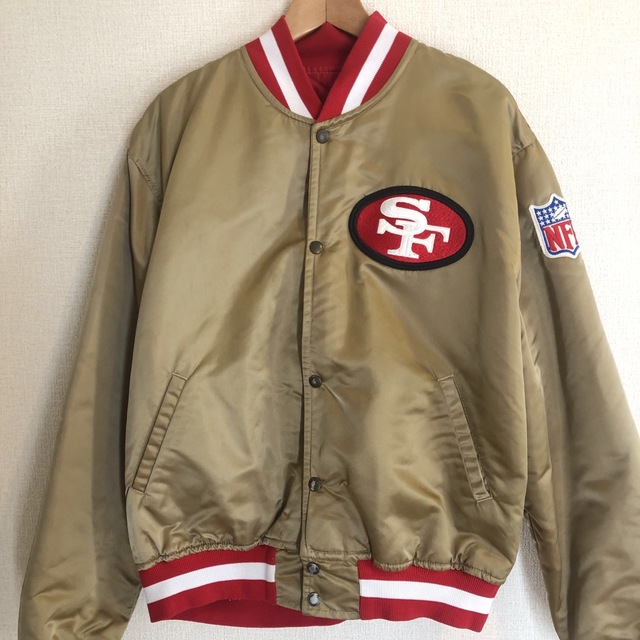 スタジャン超レア 80s 90s NFL 49ers アメリカ製 スタジャン