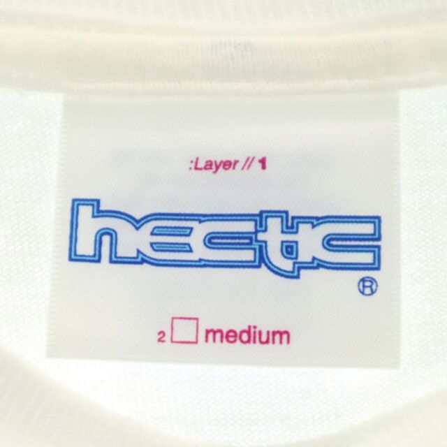 ヘック プリント 半袖 Tシャツ M ホワイト hectic メンズ 【200616】 8