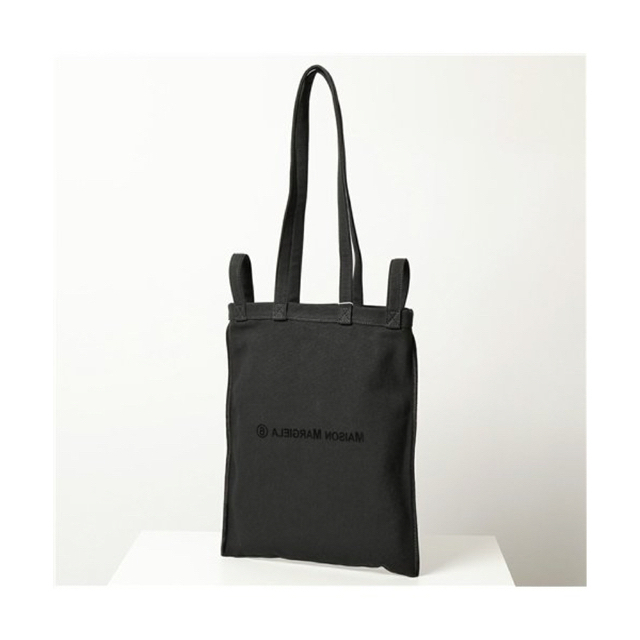 MM6 Maison Margielaマルジェラ ロゴ入りトートバッグ ブラック