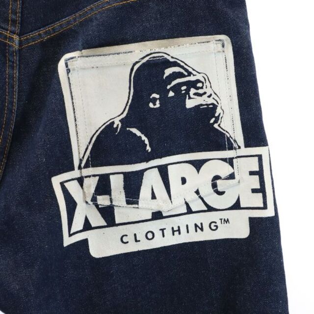 X-LARGE デニム ワークパンツ ダブルニー