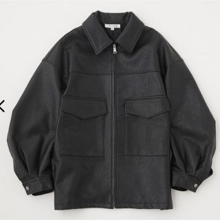 moussy - 新作完売☆MOUSSY FAUX LEATHER BIG ジャケット☆ブラックの