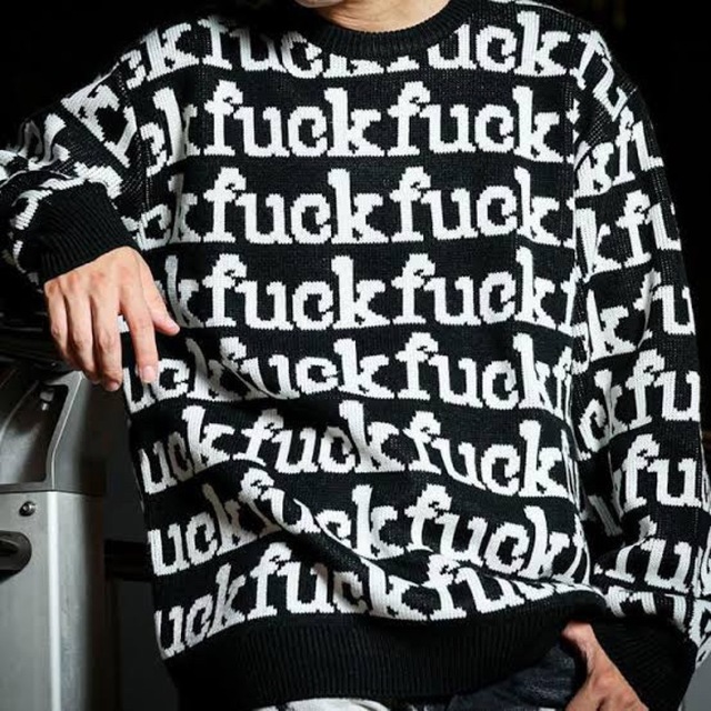海外販売× Supreme Fuck Sweater シュプリーム ファックセーター S