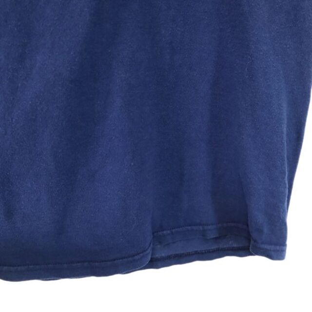 ナイキ 90s USA製 ビッグスウッシュロゴ プリント 半袖 Tシャツ S 紺 NIKE オールド ヴィンテージ メンズ  210720