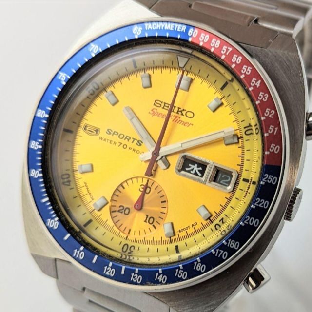 極希少◆SEIKO セイコー5 スピードタイマー◆ポーグ 6139-6002 銀