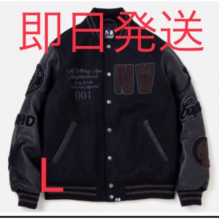 アベイシングエイプ(A BATHING APE)のBAPE NEIGHBORHOOD VARSITY JACKET Ｌサイズ(スタジャン)