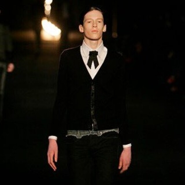 06W エディ期 dior homme サテンテーピング カーディガン お得なセール