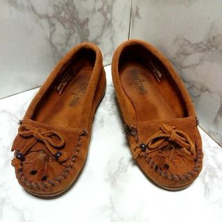 ミネトンカ(Minnetonka)のミネトンカ 22cm MINNETONKA モカシン ブラウン(スリッポン/モカシン)