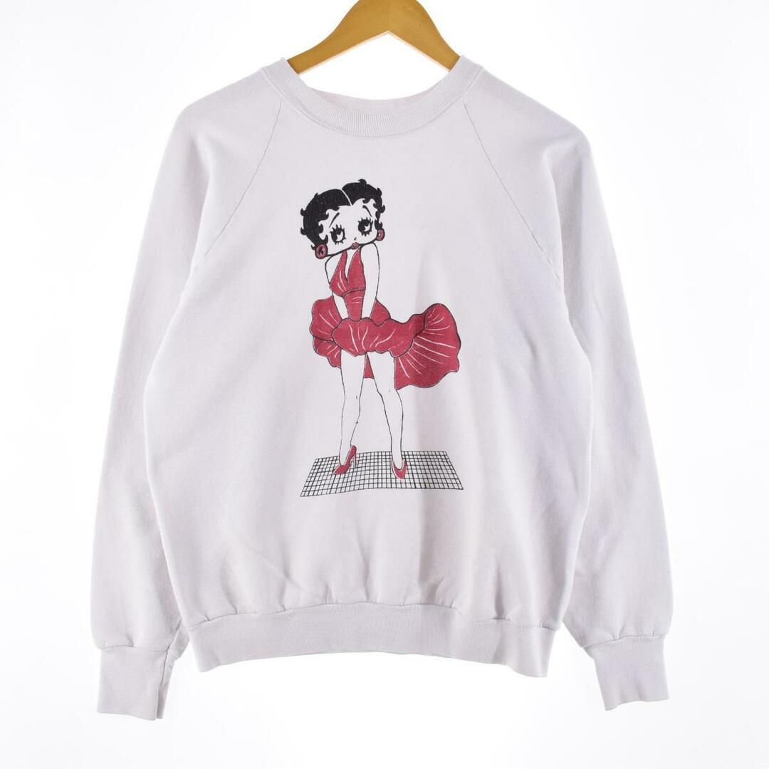 Betty Boop ベティーブープ キャラクタースウェットシャツ トレーナー メンズM ヴィンテージ /eaa305959