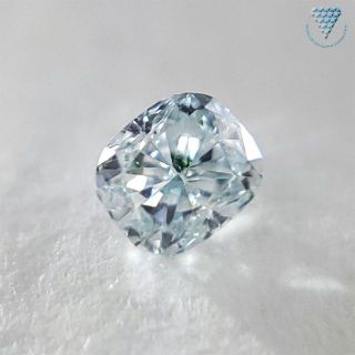 0.086 ct F.GRNSH BLUE VS1 天然 ブルー ダイヤ(リング(指輪))