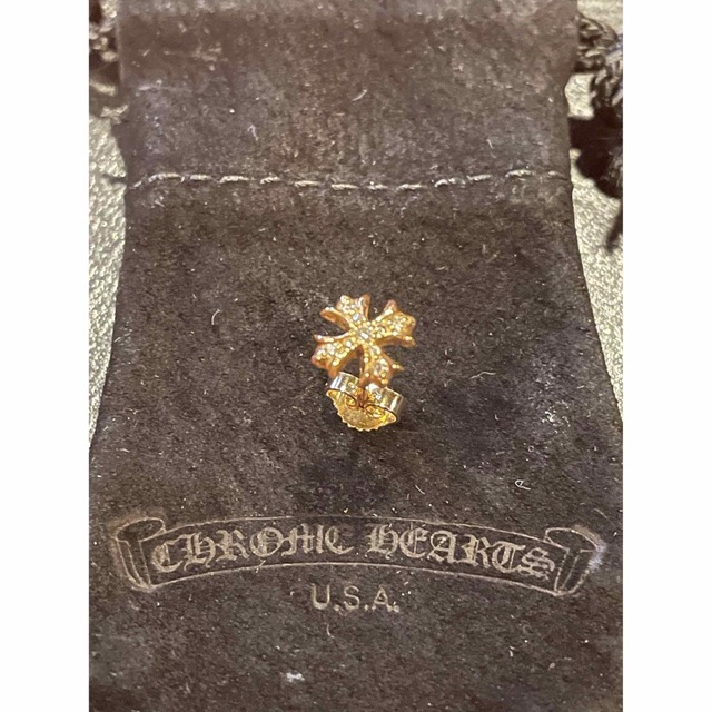 日本に Chrome Hearts - 正規美品 クロムハーツ 22K CH クロスピアス