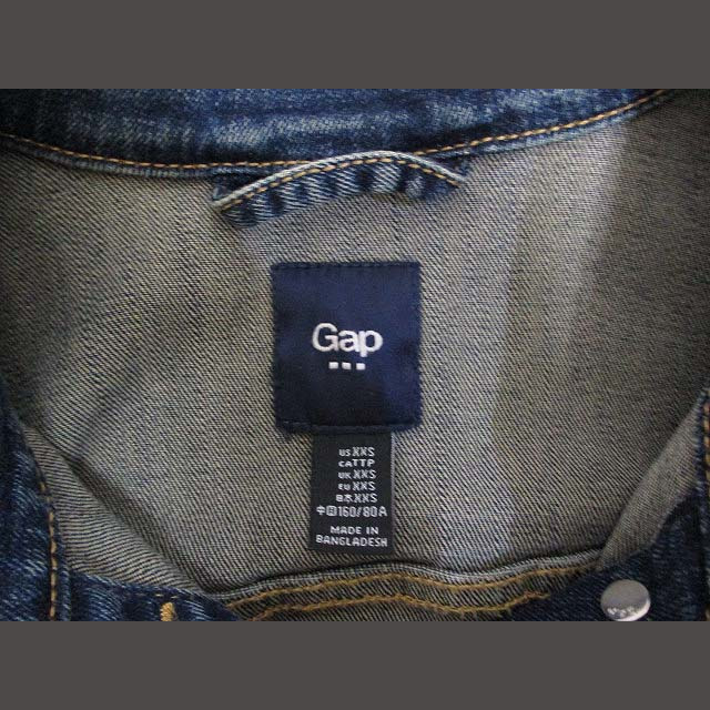 GAP ギャップ GAP デニム ジャケット XXS インディゴ Gジャン ジージャンの通販 by ベクトル ラクマ店|ギャップならラクマ ジージャン XXS