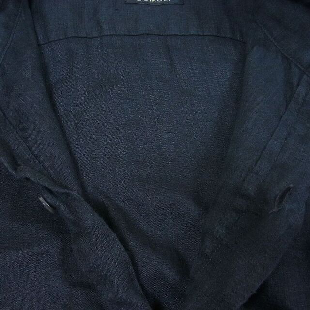 COMOLI コモリ 長袖シャツ 22SS V01-02018 リネンWクロス プルオーバーシャツ ブラック系【美品】