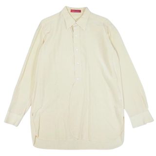 Y's YOHJI YAMAMOTOヨウジヤマモト シャツ 白 光沢あり