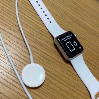 アップル(Apple)のApple Watch series3 純正ラバーバンド・充電器付(腕時計(デジタル))