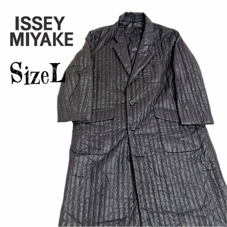 ISSEY MIYAKE - イッセイミヤケ プリーツステンカラーコートの通販 by 