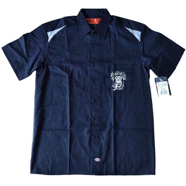 Dickies(ディッキーズ)のガスモンキーガレージ　ワークシャツ　Mサイズ　黒×グレー　ディッキーズ * メンズのトップス(シャツ)の商品写真