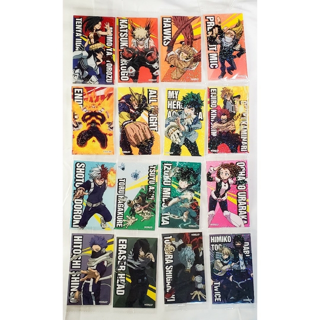 僕のヒーローアカデミア　ウエハースチョコ　キラキラシール 16種フルコンプ　2 エンタメ/ホビーのアニメグッズ(その他)の商品写真