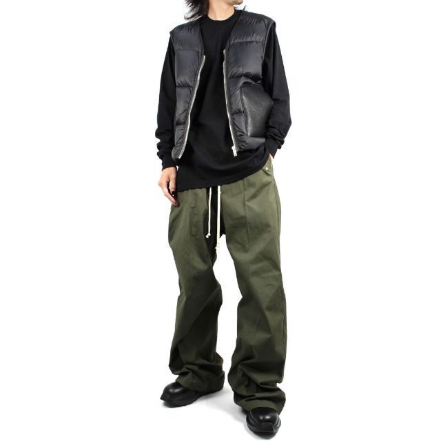 Rick Owens(リックオウエンス)の新品 RICK OWENS ムートン切り替え ダウンベスト CARGO VEST メンズのジャケット/アウター(ダウンベスト)の商品写真