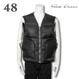 リックオウエンス(Rick Owens)の新品 RICK OWENS ムートン切り替え ダウンベスト CARGO VEST(ダウンベスト)