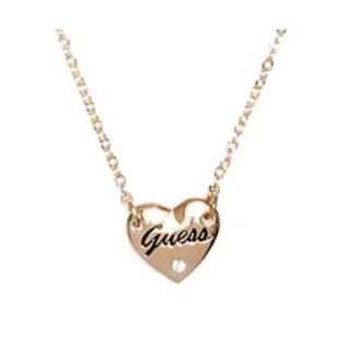 ゲス(GUESS)の新品】Guess / ゴールドハートチャームネックレス(ネックレス)