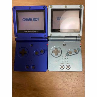 新しく着き ゲームボーイアドバンスSP 2台セット ジャンク 携帯用
