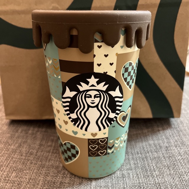 Starbucks(スターバックス)のスターバックス　バレンタイン　シリコーンリッド　ステンレスタンブラー インテリア/住まい/日用品のキッチン/食器(タンブラー)の商品写真