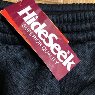 日本製 新品 未使用 Hide&Seek トラックパンツ ジャージ 黒 ライン入