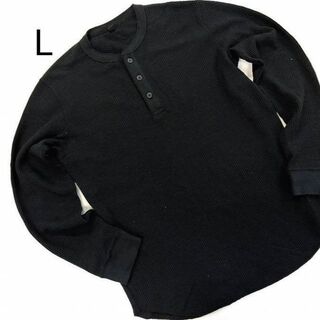 ユニクロ(UNIQLO)のユニクロ UNIQLO トレーナー カットソー ブラック L(Tシャツ/カットソー(七分/長袖))