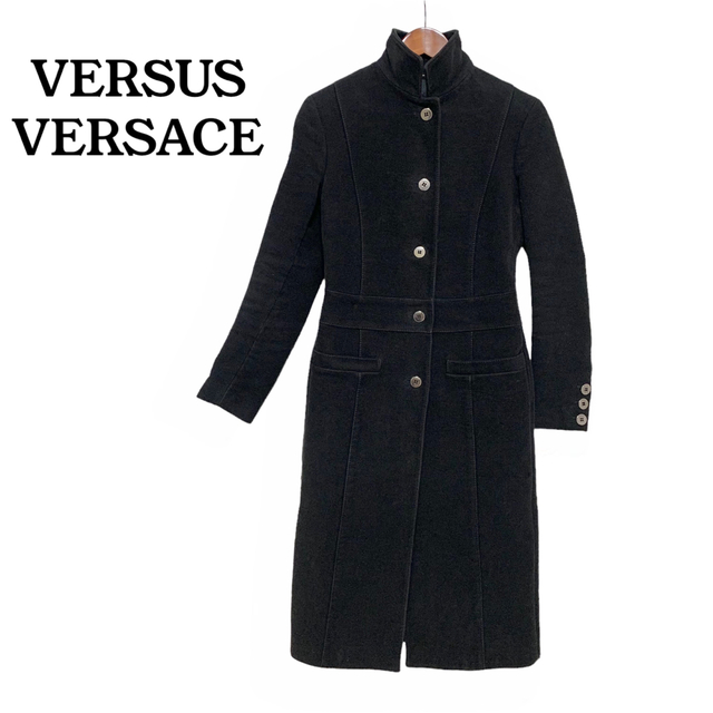 超高級‼️天然素材‼️VERSUS VERSACE ヴェルサーチ　コート　ドレス