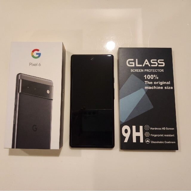 【値下げ】Google Pixel6 128GB ストーミーブラックスマートフォン/携帯電話