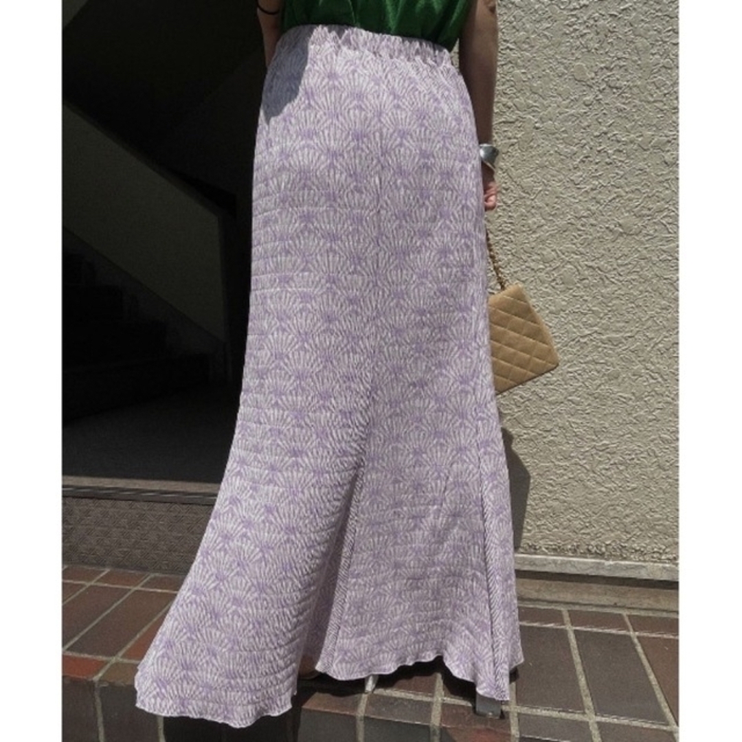 Ameri VINTAGE(アメリヴィンテージ)の美品 AMERI ART DECO SKIRT ロングスカート税込16,500円 レディースのスカート(ロングスカート)の商品写真