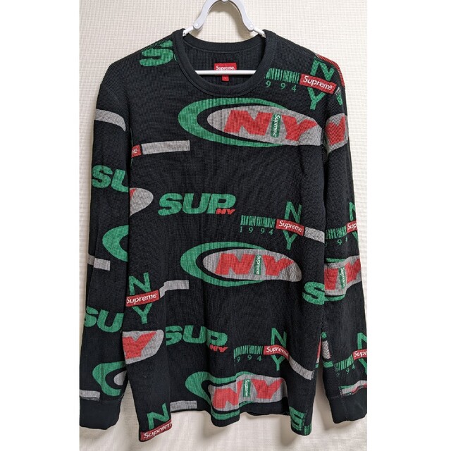 Supreme NY Waffle Thermal BLACK M