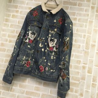 ヴィンテージ復刻 【t-ace着用】REASON リーズン 刺繍 薔薇 タトゥー