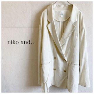 ニコアンド(niko and...)のniko and.. ナチュラル ジャケット 麻入り リネン(テーラードジャケット)