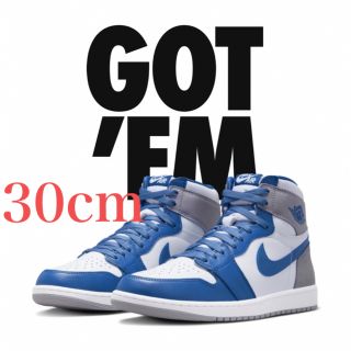 ジョーダン(Jordan Brand（NIKE）)のjordan 1 high og true blue 30cm ジョーダン(スニーカー)