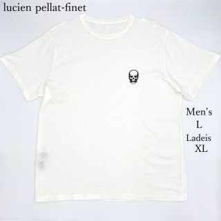 ルシアンペラフィネ(Lucien pellat-finet)のルシアンペラフィネ 半袖 スカル プリント Tシャツ メンズL レディースXL(Tシャツ/カットソー(半袖/袖なし))