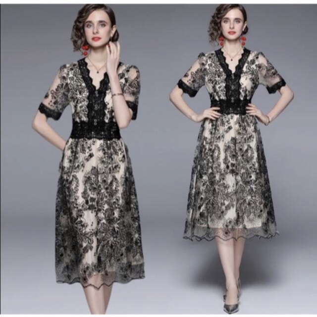 ラスト1点　新作ワンピース レディースのフォーマル/ドレス(ミディアムドレス)の商品写真