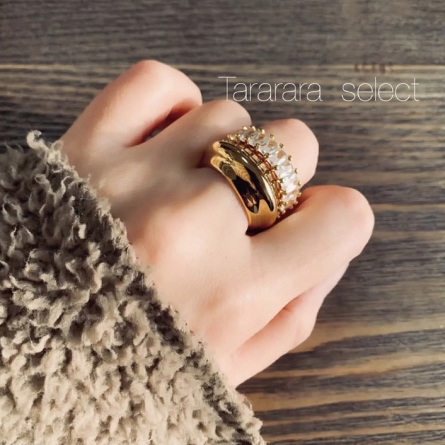 ●stainlessCzフルエタニティRing G●金属アレルギー対応 レディースのアクセサリー(リング(指輪))の商品写真